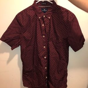 American Eagle Short Sleeve Button-down